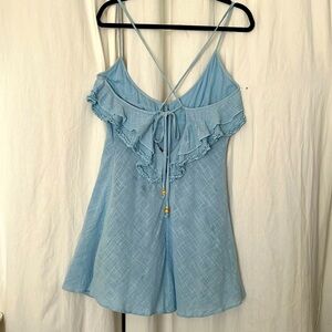 Free People Endless Summer Love Forever Mini Dress sexy baby blue large